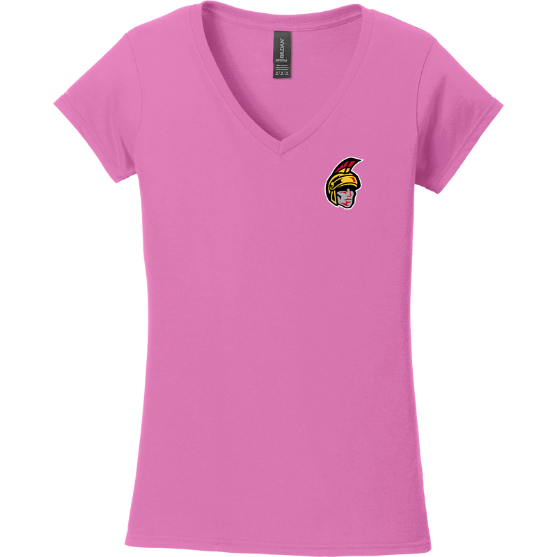 Seacoast Spartans Softstyle Ladies Fit V-Neck T-Shirt