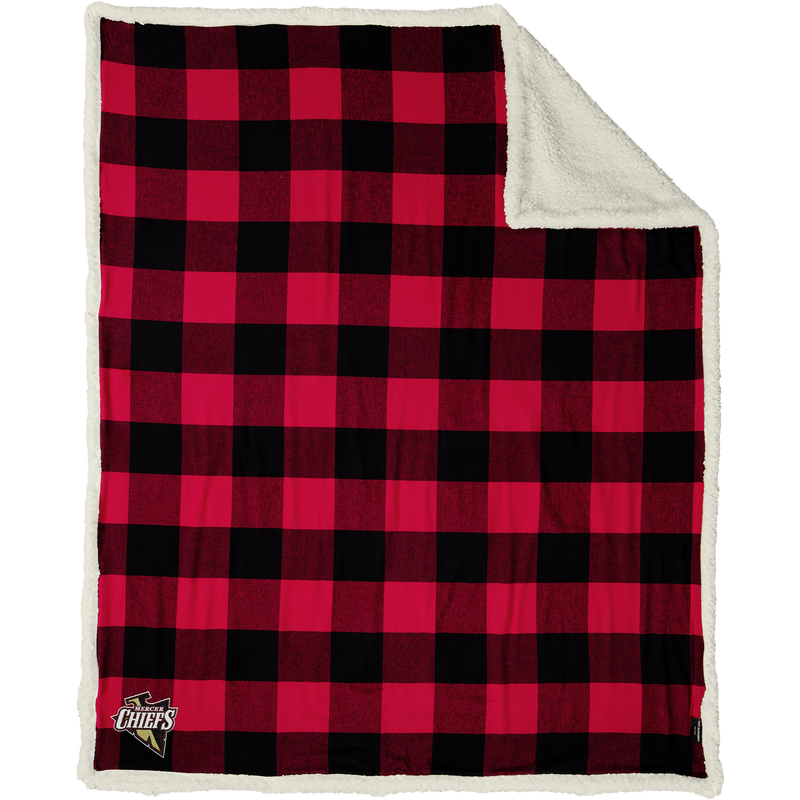 Mercer Chiefs Flannel Sherpa Blanket