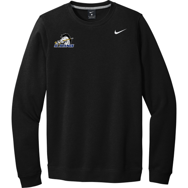 Mid-State Mustangs Nike Club Fleece Crew