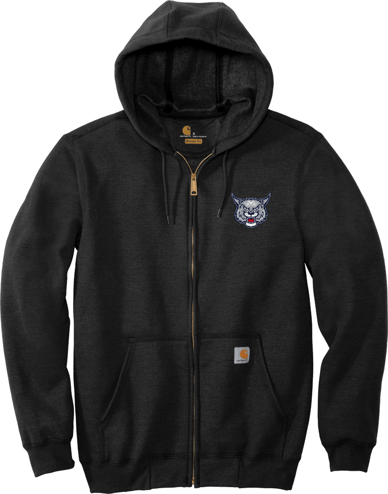 CT Bobcats Carhartt Midweight Hooded Zip-Front Sweatshirt