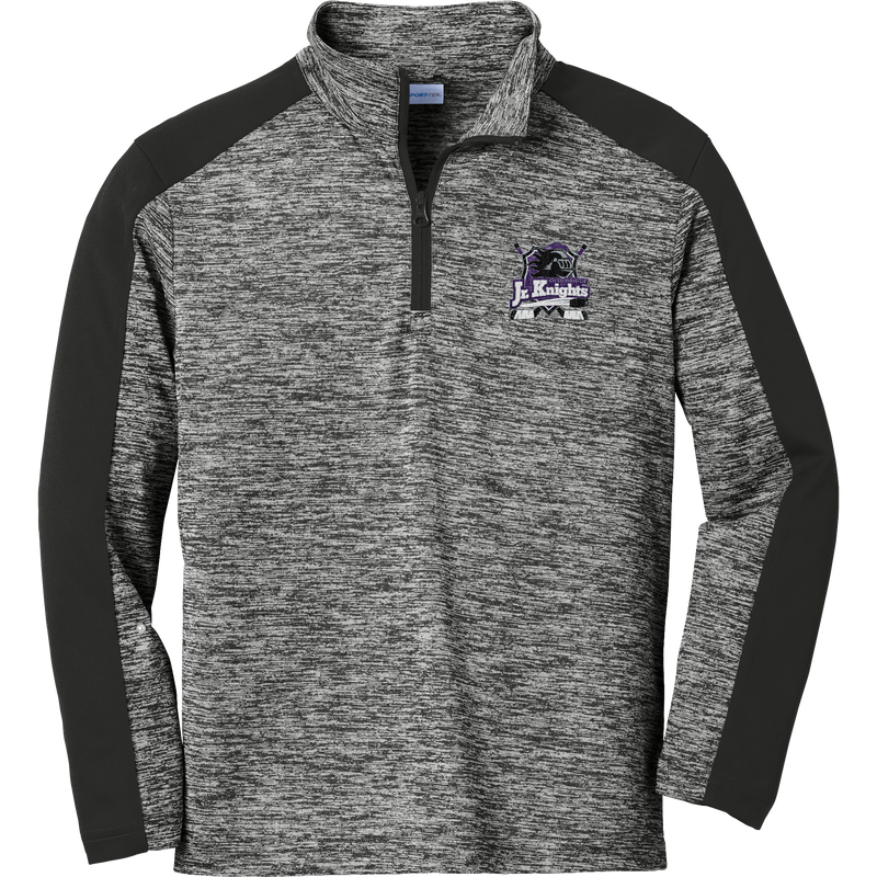 Old Bridge Jr. Knights Youth PosiCharge  Electric Heather Colorblock 1/4-Zip Pullover