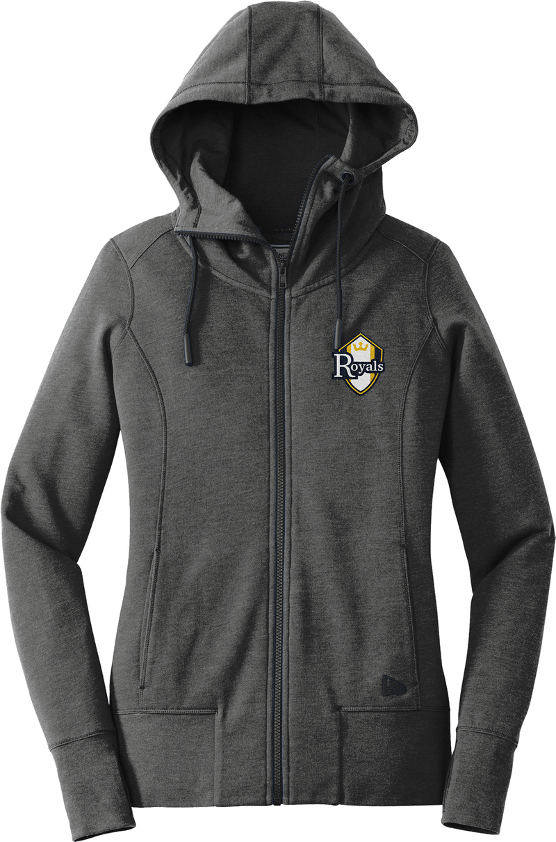 Royals Hockey Club New Era Ladies Tri-Blend Fleece Full-Zip Hoodie