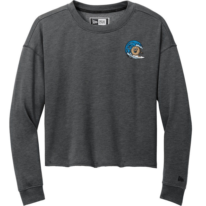 BagelEddi's New Era Ladies Tri-Blend Fleece Crop Crew