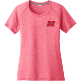 Team Maryland Ladies PosiCharge Tri-Blend Wicking Scoop Neck Raglan Tee