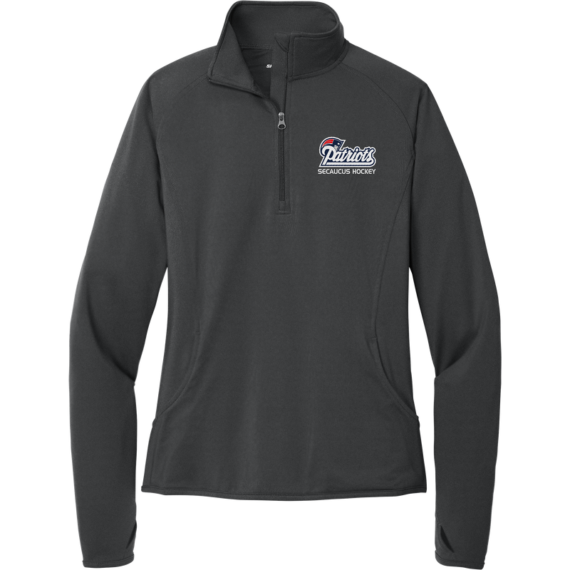 Secaucus Patriots Ladies Sport-Wick Stretch 1/4-Zip Pullover