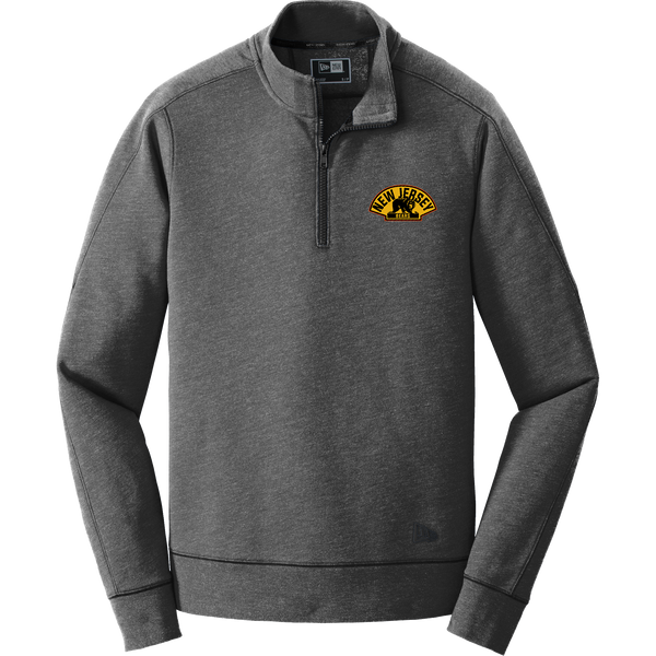 NJ Bears New Era Tri-Blend Fleece 1/4-Zip Pullover