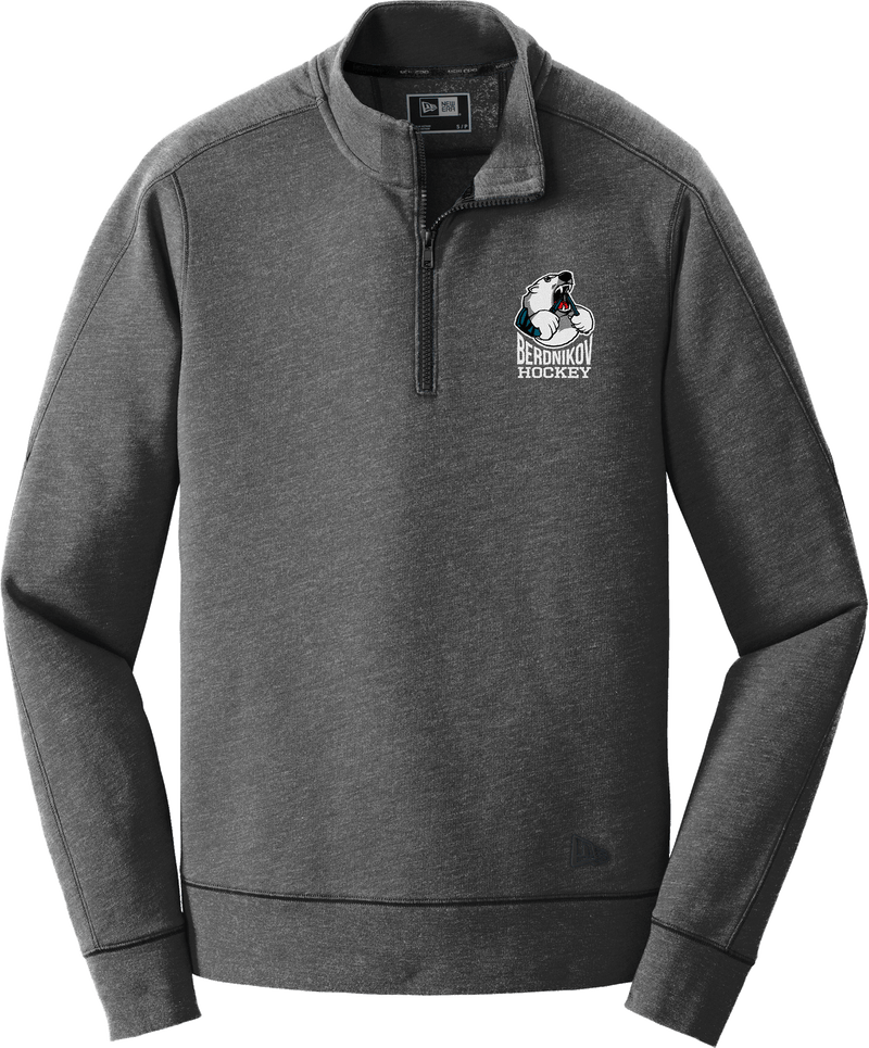 Berdnikov Bears New Era Tri-Blend Fleece 1/4-Zip Pullover