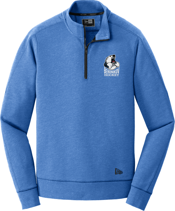 Berdnikov Bears New Era Tri-Blend Fleece 1/4-Zip Pullover