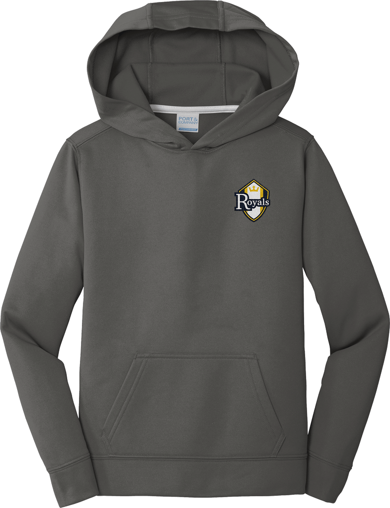 Royals Hockey Club Youth Performance Fleece Pullover Hooded Sweatshirt