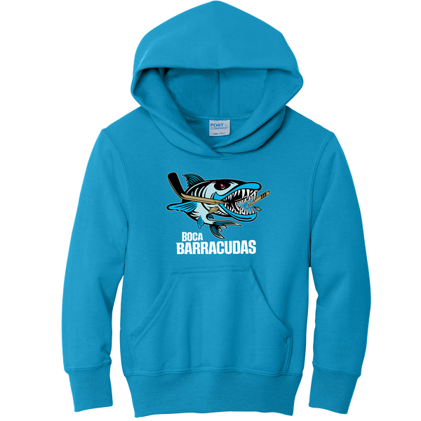 Boca Barracudas Youth Core Fleece Pullover Hooded Sweatshirt