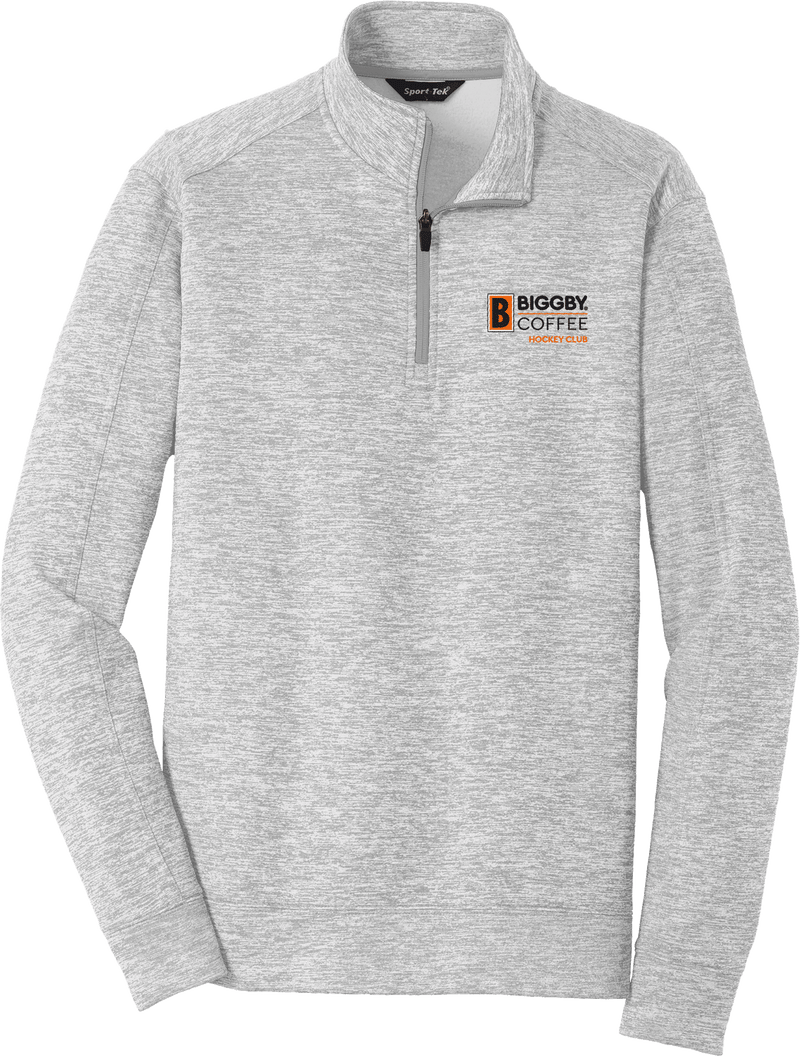 Biggby Coffee Hockey Club PosiCharge Electric Heather Fleece 1/4-Zip Pullover