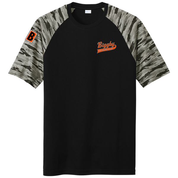 Biggby Coffee AAA Drift Camo Colorblock Tee