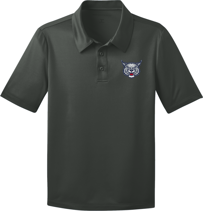 CT Bobcats Youth Silk Touch Performance Polo