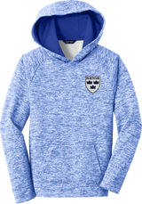 North Jersey Kings Youth PosiCharge Electric Heather Fleece Hooded Pullover