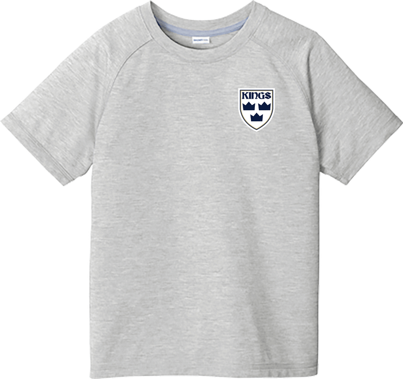 North Jersey Kings Youth PosiCharge  Tri-Blend Wicking Raglan Tee